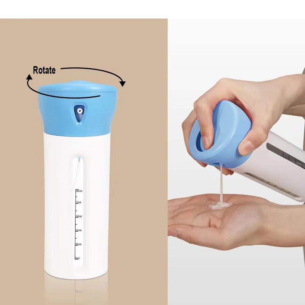 Travel Smart: The 4-in-1 Portable Refillable Dispenser