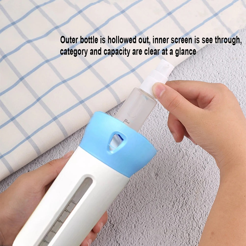 Travel Smart: The 4-in-1 Portable Refillable Dispenser