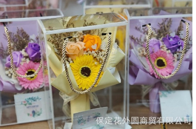 Romantic Sunflower Gift Box Bouquet 🌻