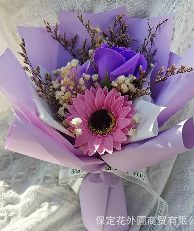 Romantic Sunflower Gift Box Bouquet 🌻